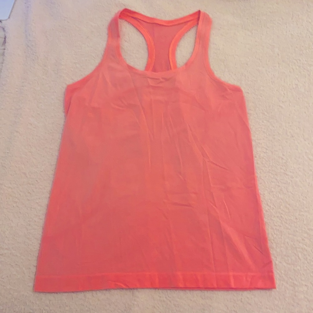 Lululemon Heathered Coral Swiftly Tech Tank Top *Full Length